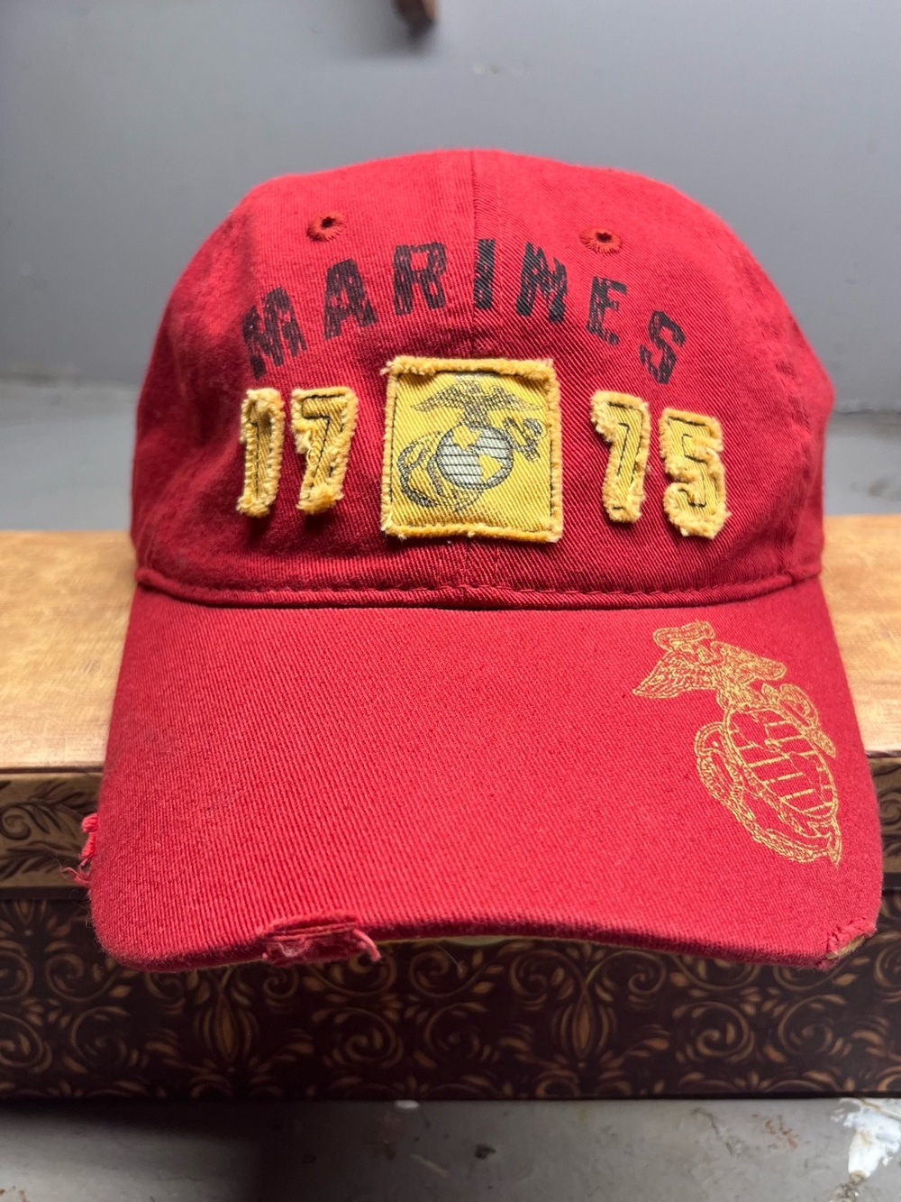 Marines Embroidered Red Baseball Cap